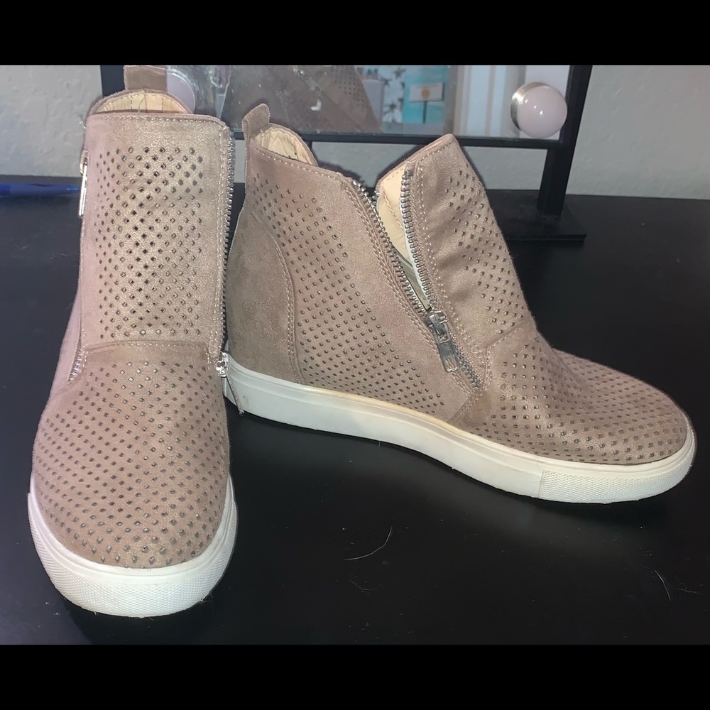 Tan high tops